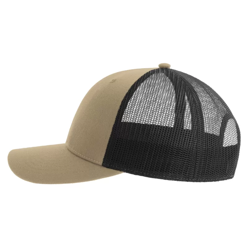 Casquette trucker 6 panneaux en polyester recyclé, légère et respirante, 200 g/m²