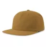 Casquette vintage visière plate 5 panneaux en coton organique et recyclé, 260 g/m²