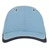 Casquette enfant baseball 5 pans en coton bio, fermeture velcro, 260 g/m²