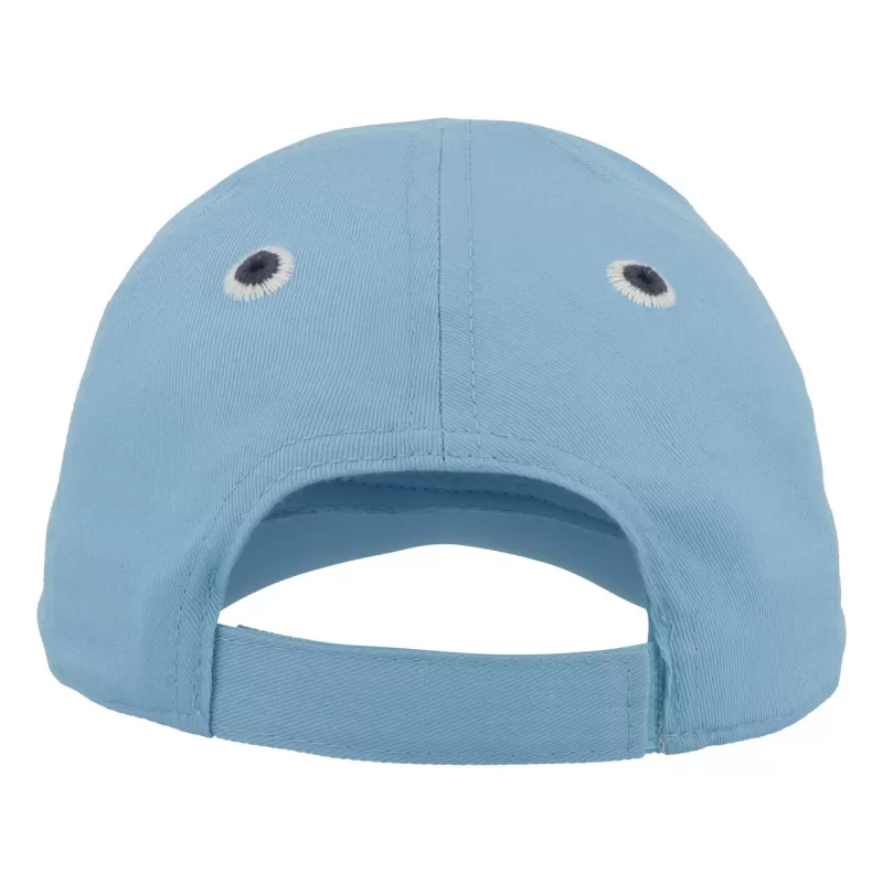 Casquette enfant baseball 5 pans en coton bio, fermeture velcro, 260 g/m²