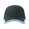 Casquette enfant baseball 5 pans en coton bio, fermeture velcro, 260 g/m²