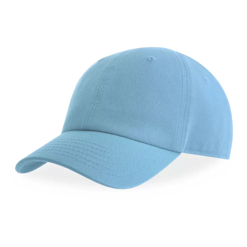 Casquette enfant 6 pans en coton bio, visière incurvée, fermeture Velcro, 270 g/m²