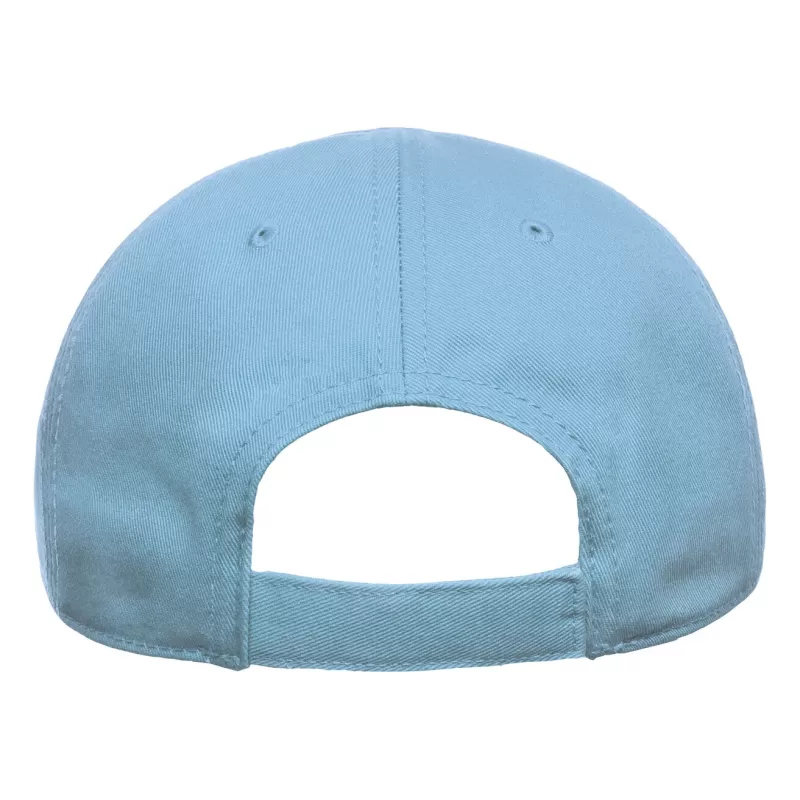 Casquette enfant 6 pans en coton bio, visière incurvée, fermeture Velcro, 270 g/m²