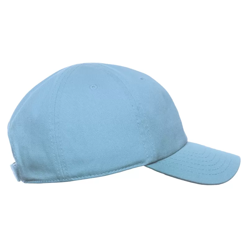 Casquette enfant 6 pans en coton bio, visière incurvée, fermeture Velcro, 270 g/m²