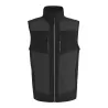 Bodywarmer bicolore softshell polyester recyclé, coupe-vent, déperlant, 260 g/m²