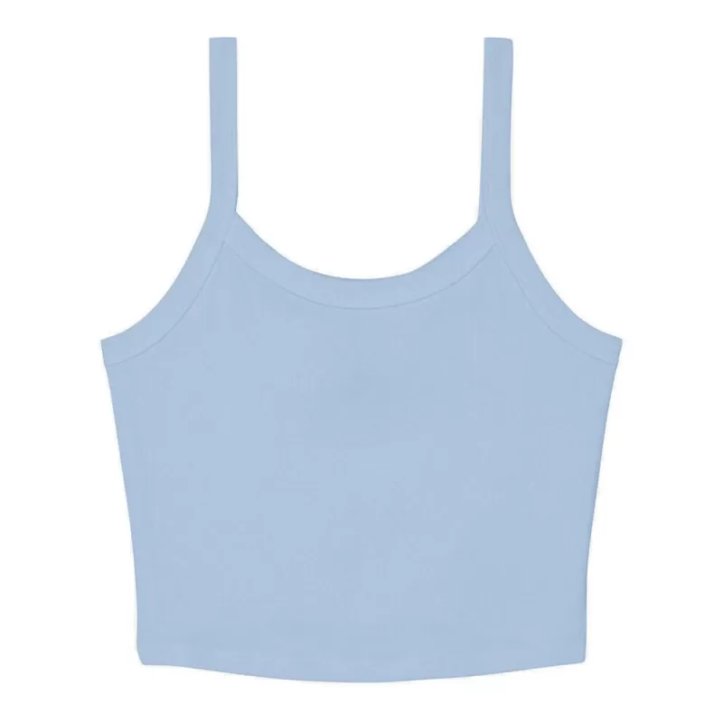 Débardeur crop-top femme à bretelles, coupe ajustée en coton et polyester