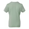T-shirt femme décontracté coton et polyester, col rond, manches courtes, 142 g/m²