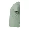 T-shirt femme décontracté coton et polyester, col rond, manches courtes, 142 g/m²