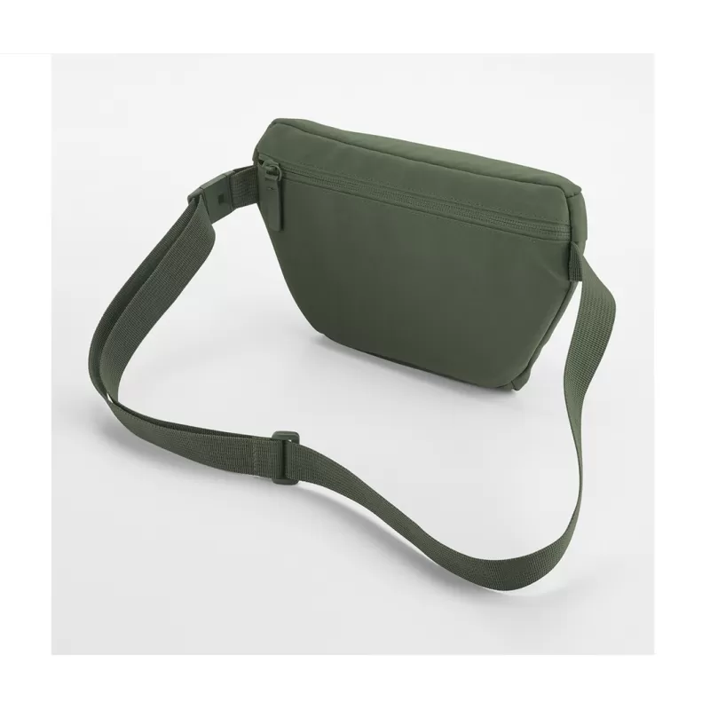 Sac banane réglable en polyester recyclé déperlant, poche arrière zippée