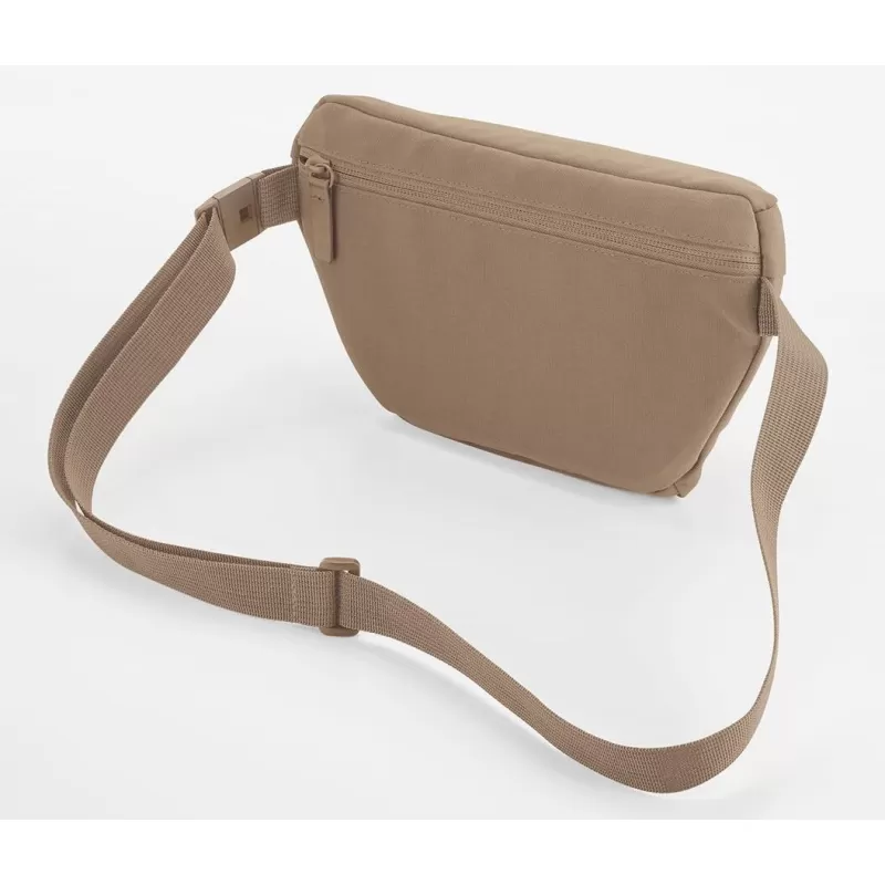 Sac banane réglable en polyester recyclé déperlant, poche arrière zippée