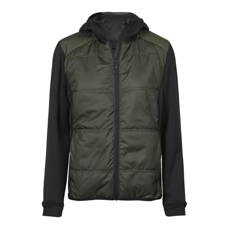Veste bi-matière à capuche femme en polyester avec isolation DuPont™, 235 g/m²