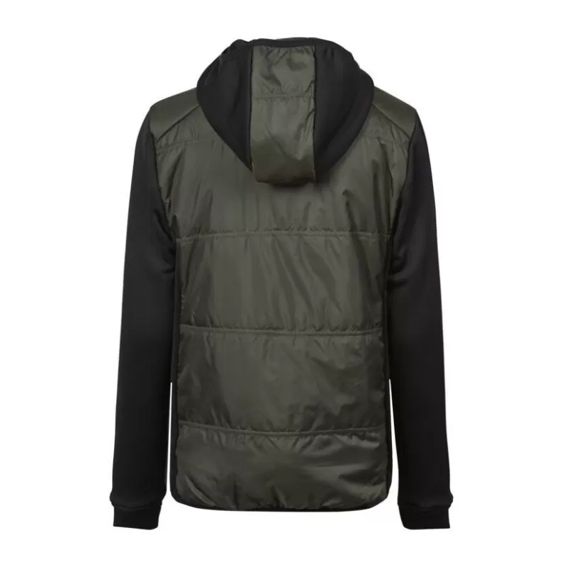 Veste bi-matière à capuche femme en polyester avec isolation DuPont™, 235 g/m²