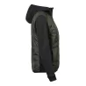 Veste bi-matière à capuche femme en polyester avec isolation DuPont™, 235 g/m²