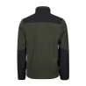Veste polaire épaisse avec empiècements renforcés, col montant, 344 g/m²