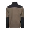 Veste polaire épaisse avec empiècements renforcés, col montant, 344 g/m²