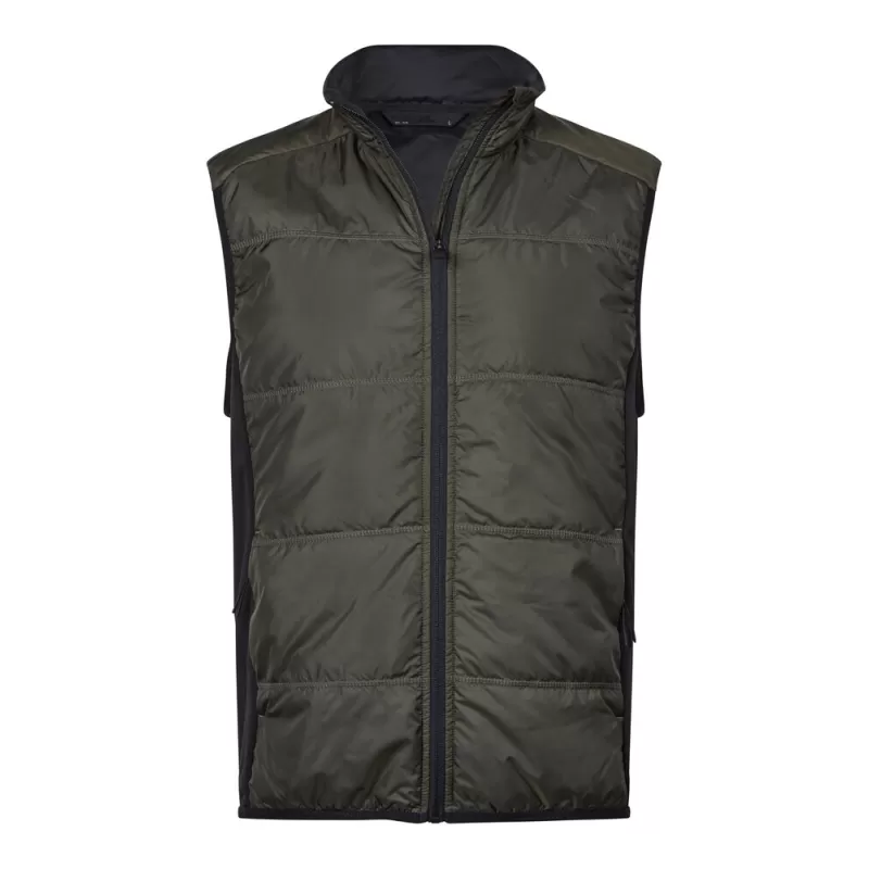 Bodywarmer bi-matière ajusté polyester avec isolation DuPont™, 235 g/m²