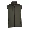 Bodywarmer en polaire ajusté, col montant, poches zippées, 235 g/m²