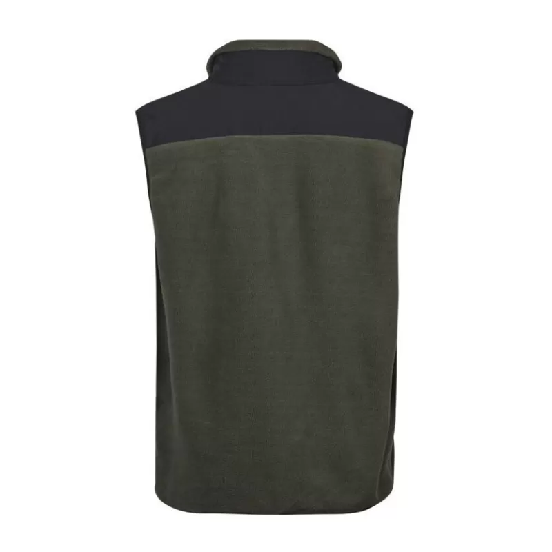 Bodywarmer épais en polaire avec empiècements renforcés, 344 g/m²