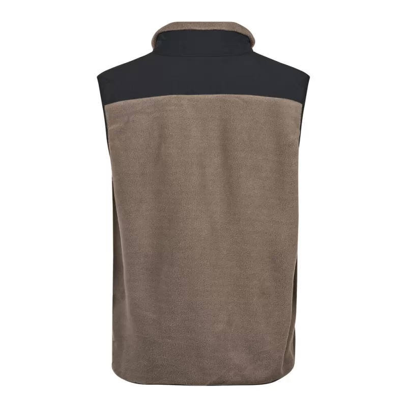 Bodywarmer épais en polaire avec empiècements renforcés, 344 g/m²