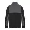Sweat de sport col zippé en polyester, manches contrastées, 250 g/m²