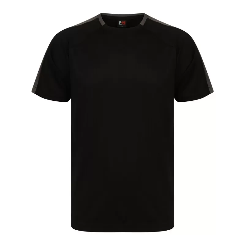 Tee-shirt d'équipe bicolore en polyester respirant, manches raglan, 273 g/m²