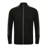 Veste de sport grand zip contrasté en polyester, poches zippées, 250 g/m²