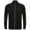 Veste de sport grand zip contrasté en polyester, poches zippées, 250 g/m²