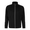 Veste de sport enfant grand zip contrasté en polyester, poches zippées, 250 g/m²