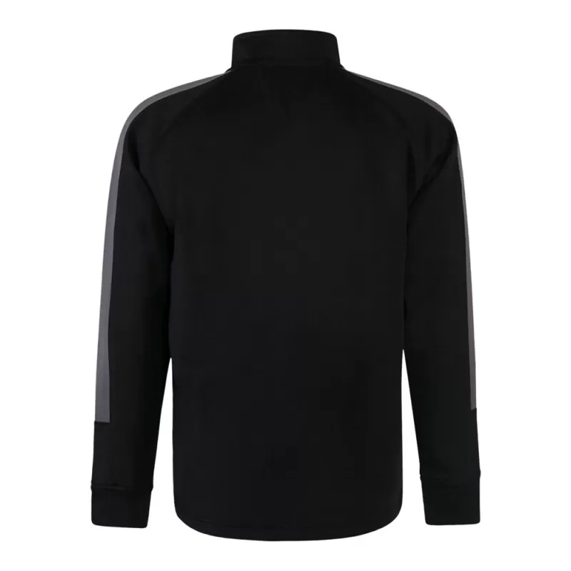 Veste de sport enfant grand zip contrasté en polyester, poches zippées, 250 g/m²