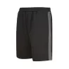 Short de sport bicolore en polyester, poches zippées, taille élastique, 250 g/m²