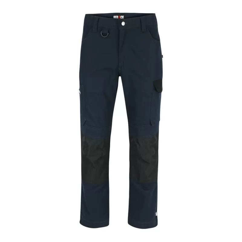 Pantalon de travail multi-poches extensible en coton, 275 g/m²