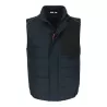 Bodywarmer de travail matelassé multi-poches déperlant, liseré réfléchissant dans le dos