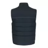 Bodywarmer de travail matelassé multi-poches déperlant, liseré réfléchissant dans le dos