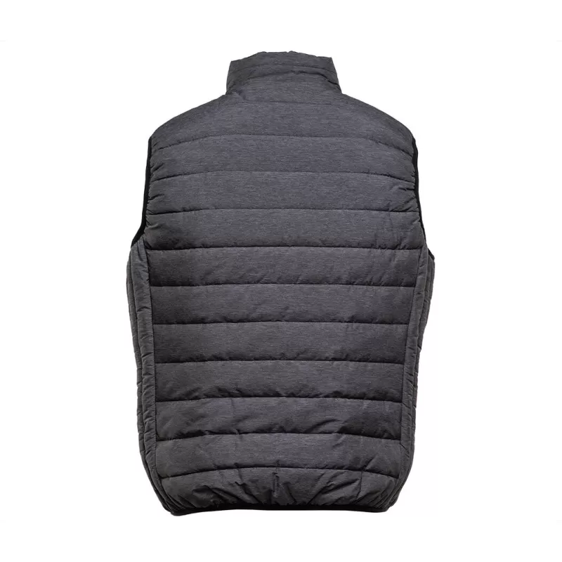 Bodywarmer homme en polyester recyclé, fermeture zippée, poches latérales, 160 g/m²