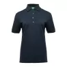 Polo femme avec boutons contrastés en coton piqué lavable à 60°C, 210 g/m²