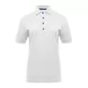 Polo femme avec boutons contrastés en coton piqué lavable à 60°C, 210 g/m²