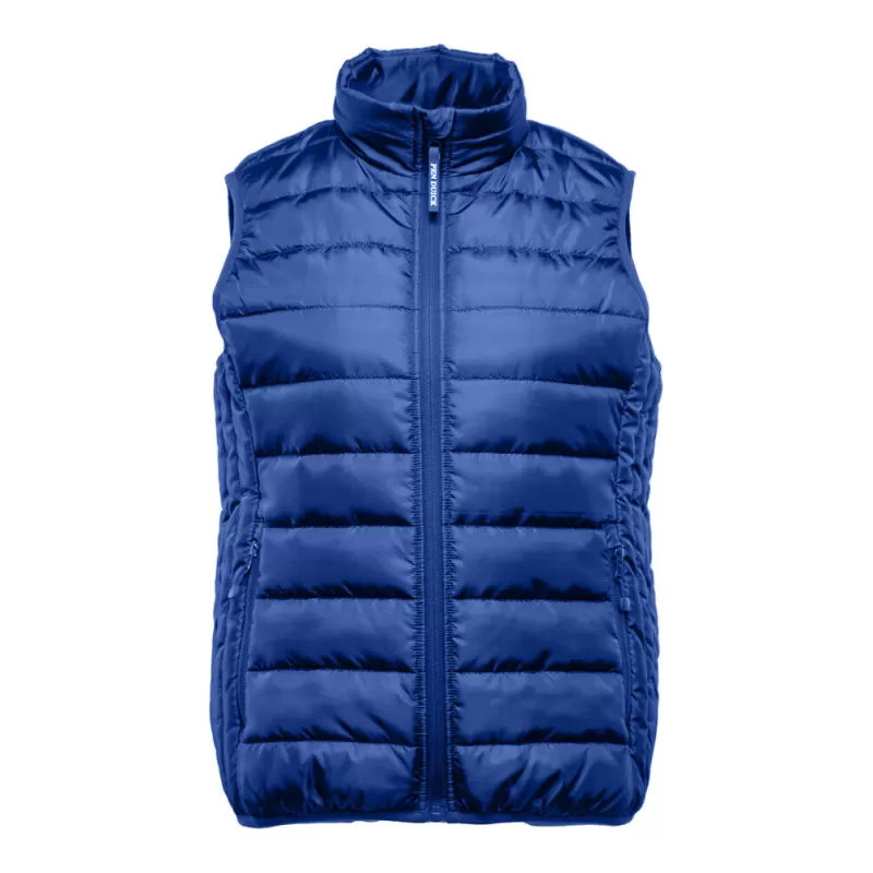 Bodywarmer femme en polyester recyclé, fermeture zippée, poches latérales, 160 g/m²