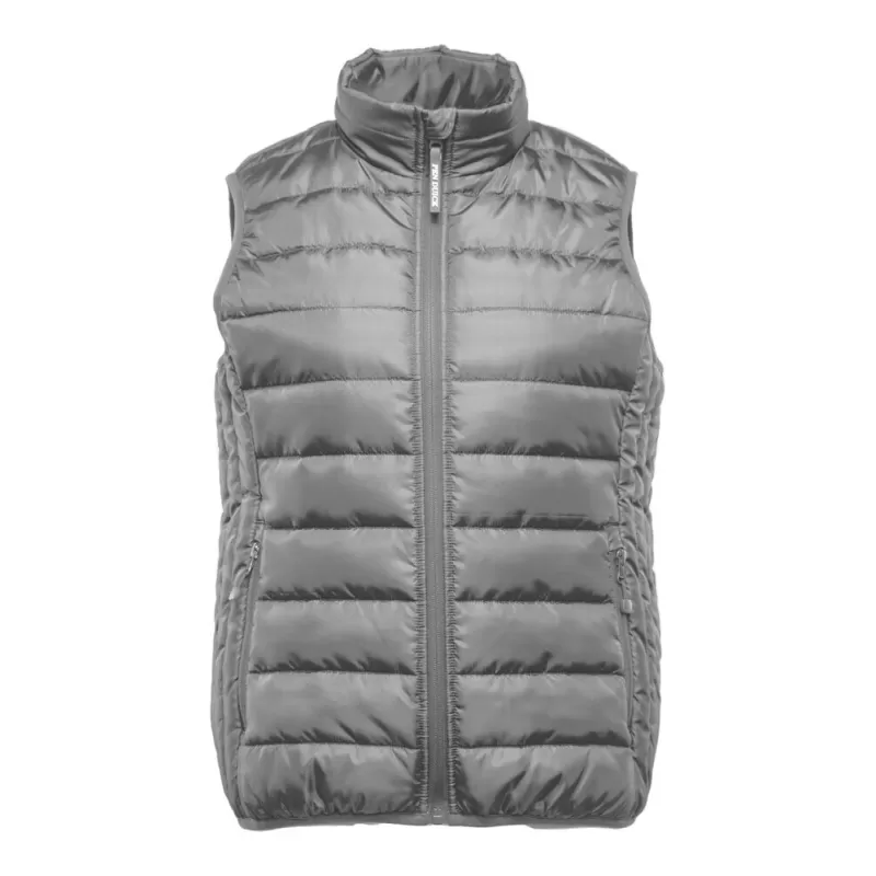 Bodywarmer femme en polyester recyclé, fermeture zippée, poches latérales, 160 g/m²