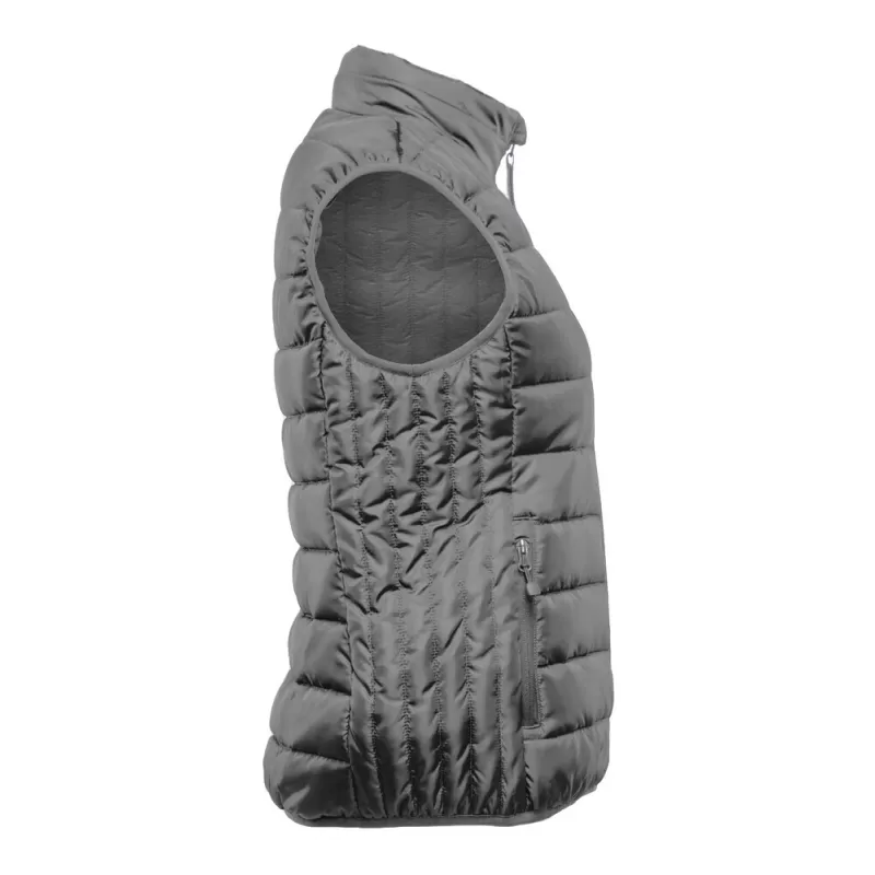 Bodywarmer femme en polyester recyclé, fermeture zippée, poches latérales, 160 g/m²