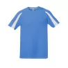T-shirt de sport bicolore en polyester séchage rapide, manches raglan, 140 g/m²