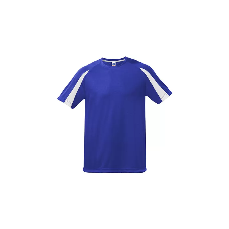 T-shirt de sport bicolore en polyester séchage rapide, manches raglan, 140 g/m²