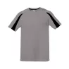 T-shirt de sport bicolore en polyester séchage rapide, manches raglan, 140 g/m²