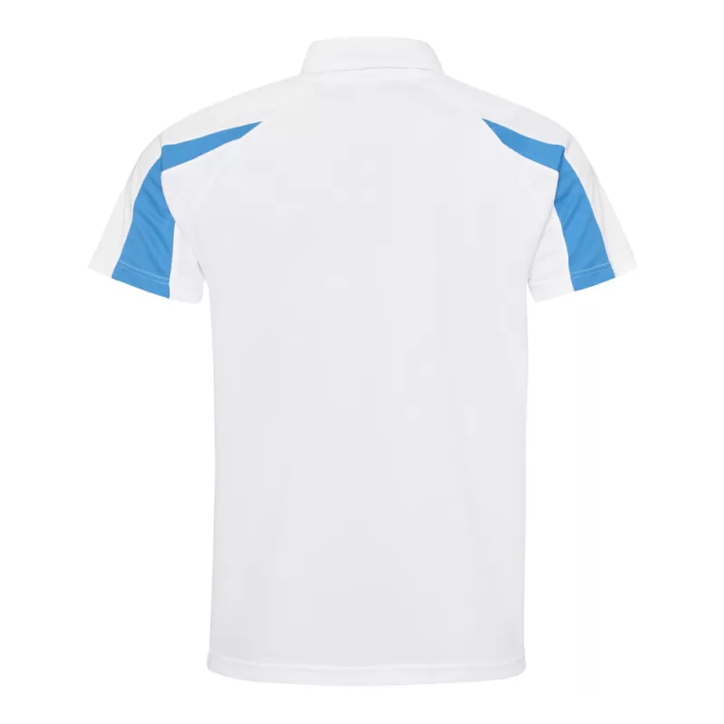 Polo de sport contrasté en polyester Neoteric, manches raglan, protection UPF 30, 140 g/m²