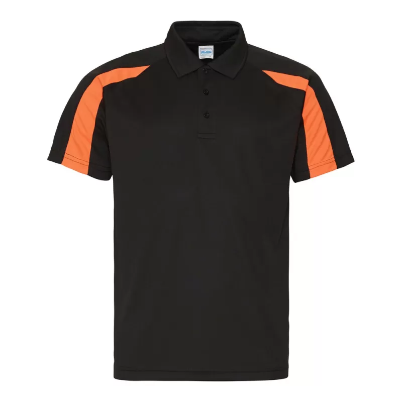 Polo de sport contrasté en polyester Neoteric, manches raglan, protection UPF 30, 140 g/m²