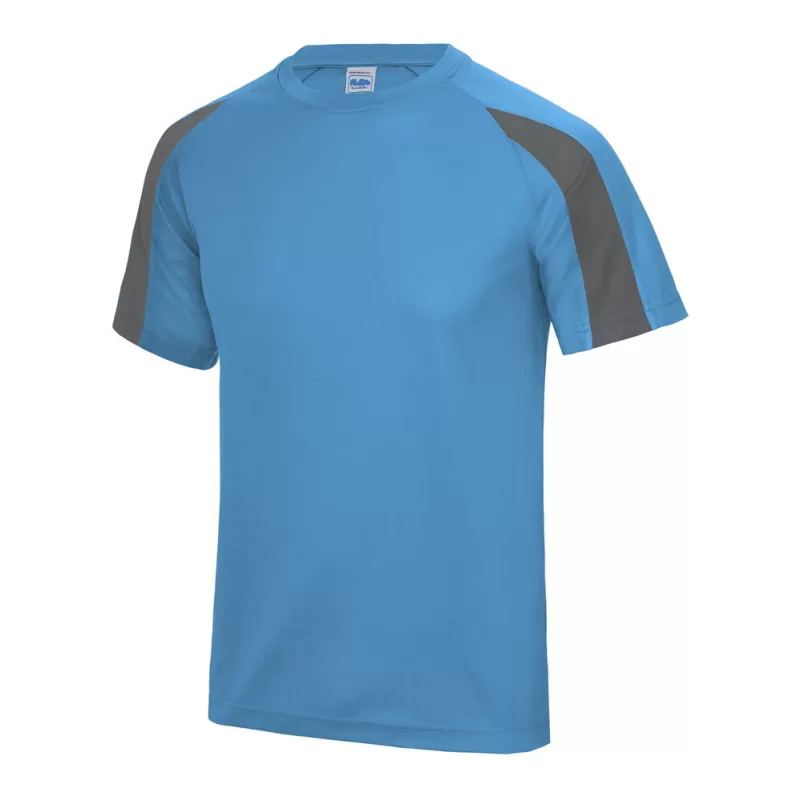 T-shirt de sport adulte contrasté polyester Neoteric manches raglan, protection UPF 30+ UV