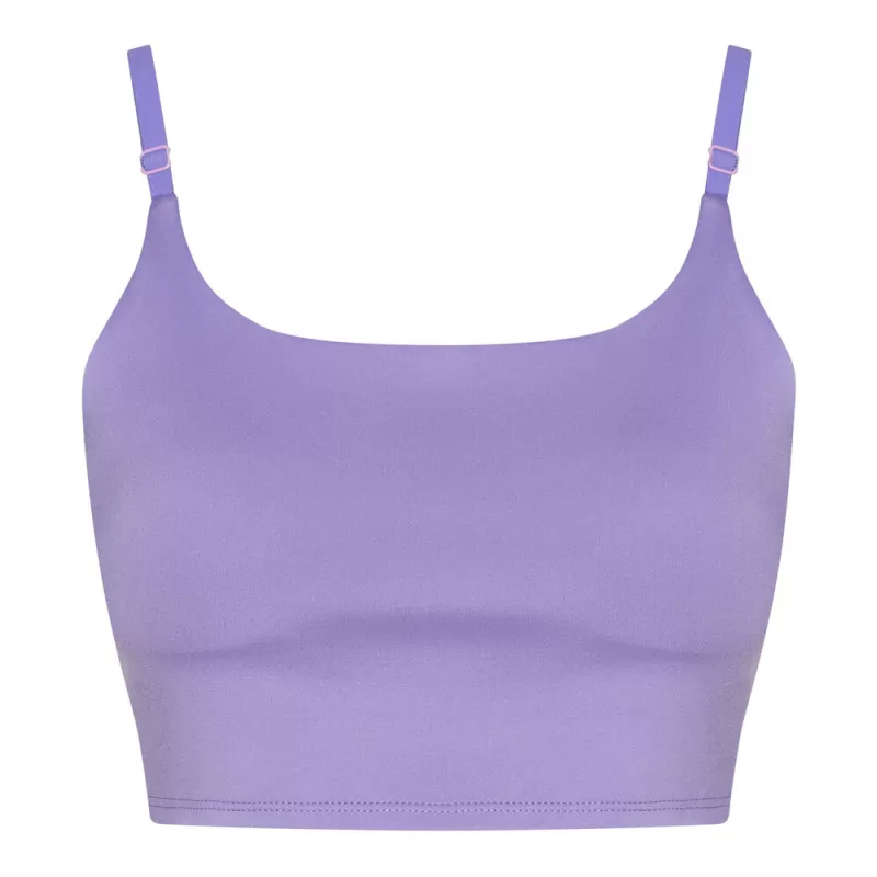 Brassière de sport, bonnets rembourrés amovibles, bretelles réglables, 240 g/m²