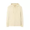 Sweat à capuche zippé en coton biologique et polyester recyclé, 275 g/m²
