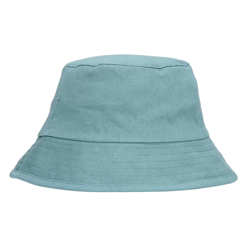Bob réversible bicolore en coton organique, oeillets surpiqués, 210 g/m²
