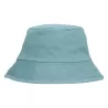 Bob réversible bicolore en coton organique, oeillets surpiqués, 210 g/m²