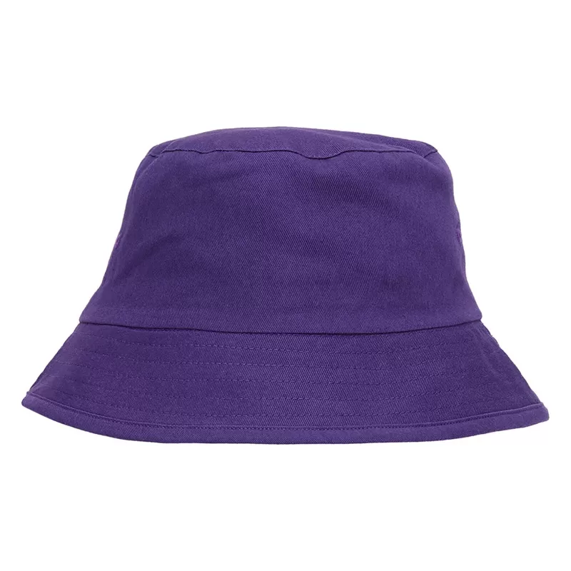 Bob réversible bicolore en coton organique, oeillets surpiqués, 210 g/m²